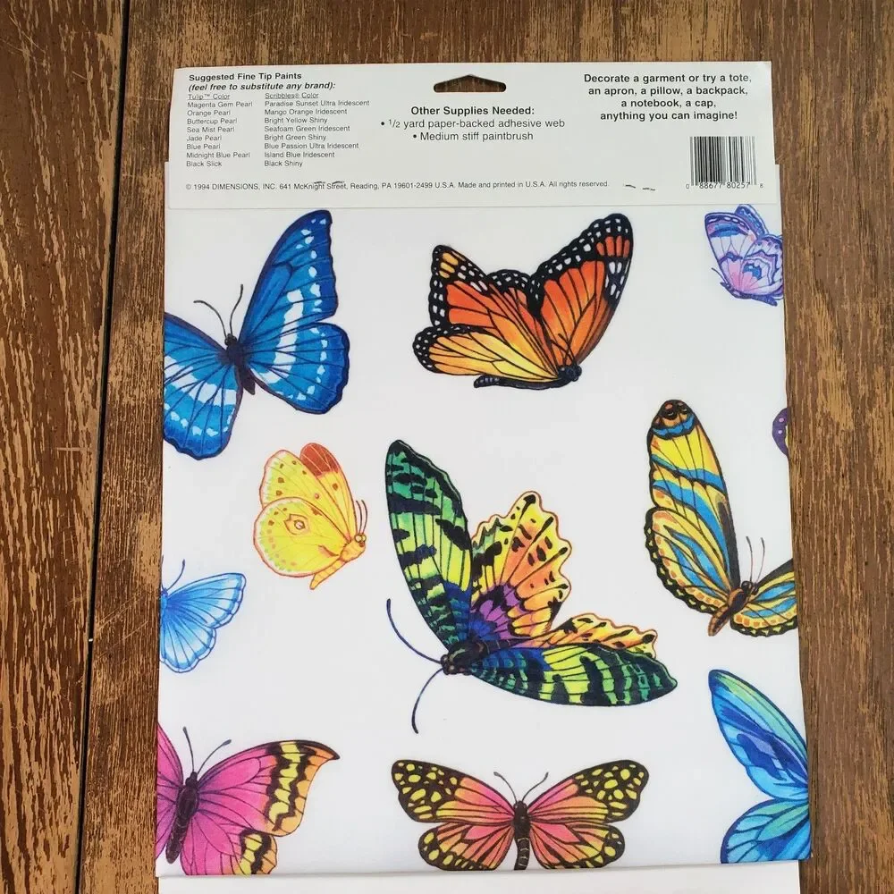 3 Vtg Dimensions FashionArt Iron On Appliques Baby Bears Butterflies Flowers New